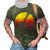 Guitar Retro Style Vintage V2 3D Print Casual Tshirt Army Green