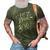 Halloween Eat Drink And Be Scary White Version 3D Print Casual Tshirt Army Green