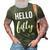 Hello 50 Fifty Est 1972 50Th Birthday 50 Years Old 3D Print Casual Tshirt Army Green