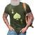 Queen Spades Card Halloween Costume Dark 3D Print Casual Tshirt Army Green
