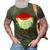 Retro Vintage Chicken V2 3D Print Casual Tshirt Army Green