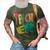 Teacher Colorful Distressed Leopard Lightning Bolt Trendy  3D Print Casual Tshirt Army Green
