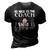 Be Nice To The Coach Santa Is Watching Funny Christmas 3D Print Casual Tshirt Vintage Black
