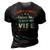 I Dont Always Listen To My Wife-Funny Wife Husband Love 3D Print Casual Tshirt Vintage Black