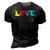 Love Puzzle Pieces Heart Autism Awareness Tie Dye Gifts 3D Print Casual Tshirt Vintage Black