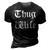 Thug Wife V3 3D Print Casual Tshirt Vintage Black