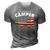 American Camper US Flag Patriotic Camping 3D Print Casual Tshirt Grey