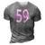 Beautiful 59Th Birthday Apparel For Woman 59 Years Old 3D Print Casual Tshirt Grey