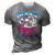 Burnouts Or Bows Gender Reveal Baby Party Announce Uncle 3D Print Casual Tshirt Grey