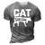 Cat Gam Gam Kitten Pet Owner Meow 3D Print Casual Tshirt Grey