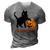 Cat I Do What I Want Halloween Candy Pumpkin Bag Black Cat 3D Print Casual Tshirt Grey