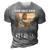 God And Pitbull Dog God Created The Pitbull 3D Print Casual Tshirt Grey