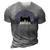 Stoned Black Cat Smoking And Peeking Sideways With Cannabis 3D Print Casual Tshirt Grey