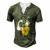 Chinese Woman &8211 Tiger Tattoo Chinese Culture Men's Henley T-Shirt Green