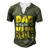 Dad Of The Bee Day Girl Birthday Family Men's Henley T-Shirt Green