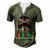 Gifts National Hispanic Heritage Month Latin Flags Messy Bun  V2 Men's Henley Button-Down 3D Print T-shirt Green