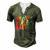 Hispanic Heritage Month 2022 National Latino Countries Flag  Men's Henley Button-Down 3D Print T-shirt Green