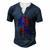 4Th Of July Usa Flag American Patriotic Statue Of Liberty Men's Henley T-Shirt Navy Blue
