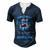 Always In My Heart Never Forgetten Rest In Peace My Brother  Men's Henley Button-Down 3D Print T-shirt Navy Blue
