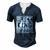 Black King The Most Important Piece In The Game African Men Men's Henley T-Shirt Navy Blue
