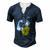 Chinese Woman &8211 Tiger Tattoo Chinese Culture Men's Henley T-Shirt Navy Blue
