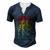 Meat Smoking Bbq Grill Lover Pit Master Smoke Meat V2 Men's Henley T-Shirt Navy Blue