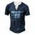 Mens Promoted To Daddy 2023 Soon To Be Daddy 2023 First Time Dad  Men's Henley Button-Down 3D Print T-shirt Navy Blue