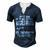 Smart Persons Sport Front Men's Henley T-Shirt Navy Blue