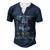 Title Navy Veteran Men's Henley Button-Down 3D Print T-shirt Navy Blue