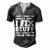 Thats What I Do I Fix Stuff And I Know Things Saying Men's Henley T-Shirt Dark Grey