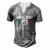 Abruzzo Italian Name Italy Flag Italia Family Surname Men's Henley T-Shirt Grey