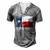 Dayton Tx Texas Flag City State Men's Henley T-Shirt Grey