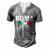 Rome Italy Roma Italia Vintage Italian Flag  Men's Henley Button-Down 3D Print T-shirt Grey