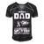 Being A Dad - Letting Him Shoot Men's Short Sleeve V-neck 3D Print Retro Tshirt Black
