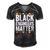 Black Engineers Matter Black Pride Men's Short Sleeve V-neck 3D Print Retro Tshirt Black