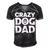 Crazy Dog Dad V2 Men's Short Sleeve V-neck 3D Print Retro Tshirt Black