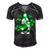 Love Gnomes Irish Shamrock St Patricks Day Four Leaf Clover  Men's Short Sleeve V-neck 3D Print Retro Tshirt Black