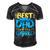 Mens Best Dad In The World For A Dad   Men's Short Sleeve V-neck 3D Print Retro Tshirt Black
