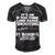 Smart Persons Sport Front Men's Short Sleeve V-neck 3D Print Retro Tshirt Black