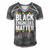 Black Engineers Matter Black Pride Men's Short Sleeve V-neck 3D Print Retro Tshirt Grey