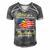 Widow Of Viet Nam Veteran Men's Short Sleeve V-neck 3D Print Retro Tshirt Grey