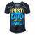 Mens Best Dad In The World For A Dad   Men's Short Sleeve V-neck 3D Print Retro Tshirt Navy Blue