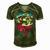 Burnouts Or Bows Gender Reveal Baby Party Announce Uncle Men's Short Sleeve V-neck 3D Print Retro Tshirt Green