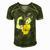 Chinese Woman &8211 Tiger Tattoo Chinese Culture Men's Short Sleeve V-neck 3D Print Retro Tshirt Green