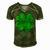 Happy Clover St Patricks Day Irish Shamrock St Pattys Day  Men's Short Sleeve V-neck 3D Print Retro Tshirt Green