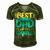 Mens Best Dad In The World For A Dad   Men's Short Sleeve V-neck 3D Print Retro Tshirt Green