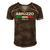 Abruzzo Italian Name Italy Flag Italia Family Surname Men's Short Sleeve V-neck 3D Print Retro Tshirt Brown