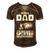 Being A Dad - Letting Her Shoot Men's Short Sleeve V-neck 3D Print Retro Tshirt Brown