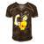 Chinese Woman &8211 Tiger Tattoo Chinese Culture Men's Short Sleeve V-neck 3D Print Retro Tshirt Brown