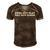 Does Not Play Well With Others Men's Short Sleeve V-neck 3D Print Retro Tshirt Brown